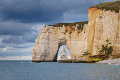 诺曼底埃特塔尔海滩,法国,诺曼底,风景,white cliffs,水,天空,上诺曼底,美,水平画幅