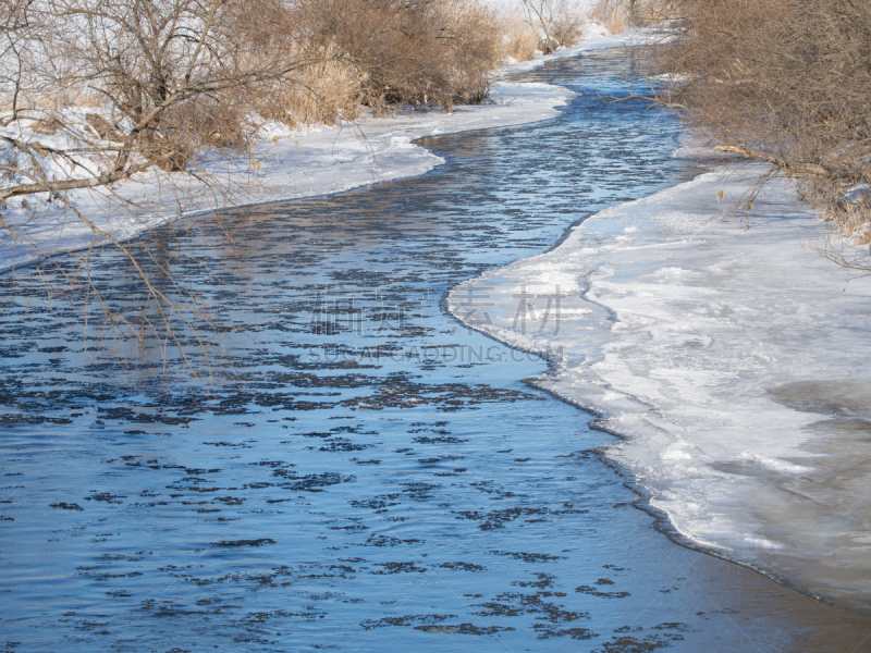 冬天,河流,自然美,钏路川,钏路支厅,自然,水,寒冷,水平画幅,雪