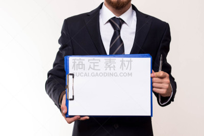 屏风分区,拿着,男商人,白色,白皮书报告,发起人,大开版,打印单据,袖子,摄影师