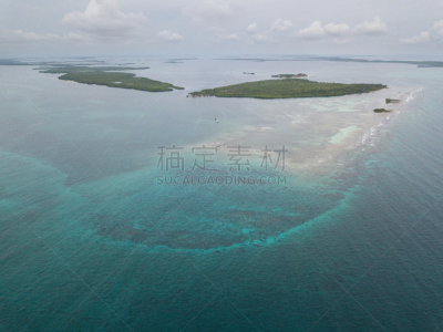 礁石,航拍视角,珊瑚岛,肘,美,度假胜地,水平画幅,水肺潜水,无人
