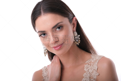 美,活力,舞台妆,波兰,背景分离,肖像,人的眼睛,面部按摩,仅女人