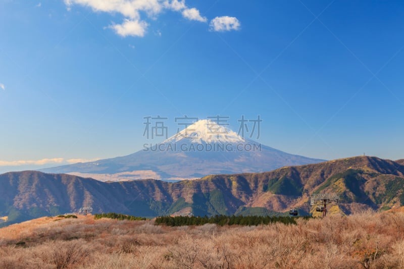 箱根园,山,日本,富士山,风景,采石场,硫磺,天空,美,气候