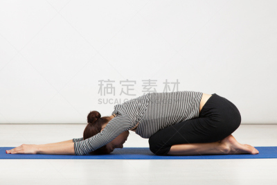 瑜伽,青年女人,八角式,美,席子,休闲活动,水平画幅,美人,健康,白人