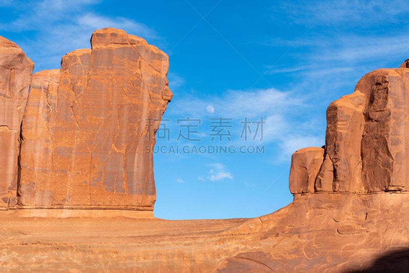 犹他,卡司特峡谷州立公园,冬天,高对比度,彩色背景,云,沙岩,雪,自然美,沙漠