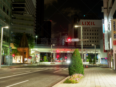夜晚,银座,东京,水平画幅,地形,无人,日本,户外,城市,光