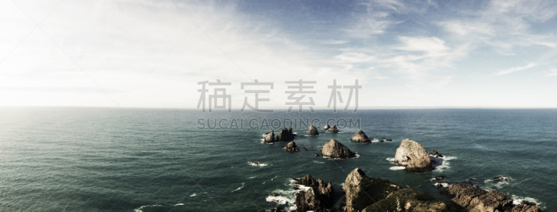 全景,波音达猎犬,自然,水平画幅,岩石,无人,岩面,户外,卡特林斯,海洋