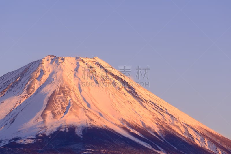 曙暮光,富士山,山,富士箱根伊豆国立公园,山梨县,美,里山,水平画幅,地形,雪