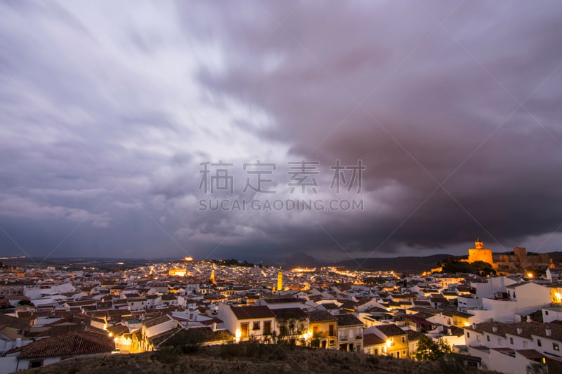 安特克拉,纪念碑,暴风雨,水平画幅,建筑,夜晚,无人,户外,城市,雷雨