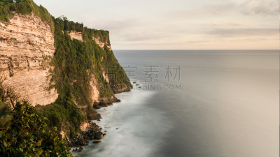 巴厘岛,乌鲁瓦度,印度尼西亚,寺庙,水,天空,沟壑,水平画幅,无人,谷边