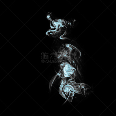 烟,白色,分离着色,黑色背景,灵性,风,芳香的,熏香,斯默克眼影,香烟
