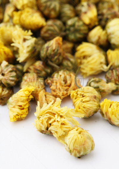 干的,甘菊,白色背景,分离着色,自然,垂直画幅,宁静,无人,有机食品,甘菊花
