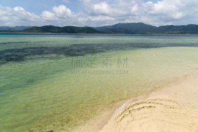 岛,看风景,冲绳县,西表岛,海岸线,当地著名景点,竹富町,纯净,夏天,海滩