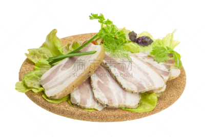 熏猪肉,蔬菜,经加工的肉,水平画幅,莳萝,开胃品,膳食,西红柿,肉,食盐