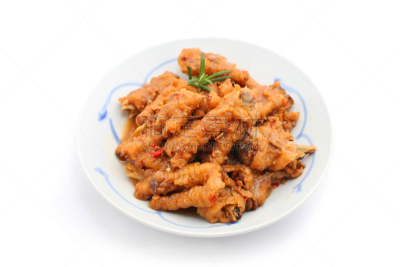 凤爪,炖食,点心,餐具,水平画幅,开胃品,动物身体部位,篮子,大豆,特写