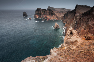 岩石,地形,特拉华,海岸地形,水,天空,水平画幅,无人,大西洋,大西洋群岛