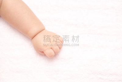 小的,手,婴儿,新的,水平画幅,可爱的,拳头,人,背景分离