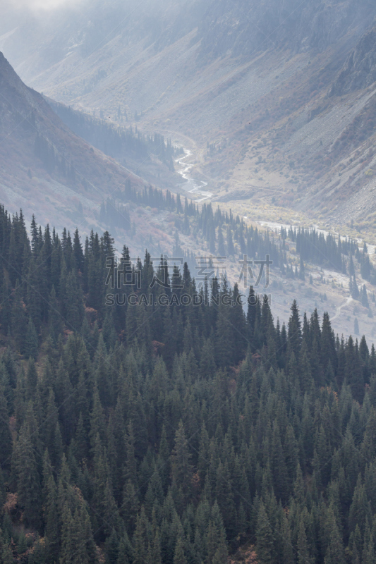 沟壑,地形,山,全景,垂直画幅,天空,休闲活动,雪,早晨,纯净