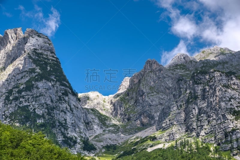 julian alps,山,斯特里卡,特里格拉夫国家公园,戈雷尼,自然,水平画幅,岩石,无人,蓝色