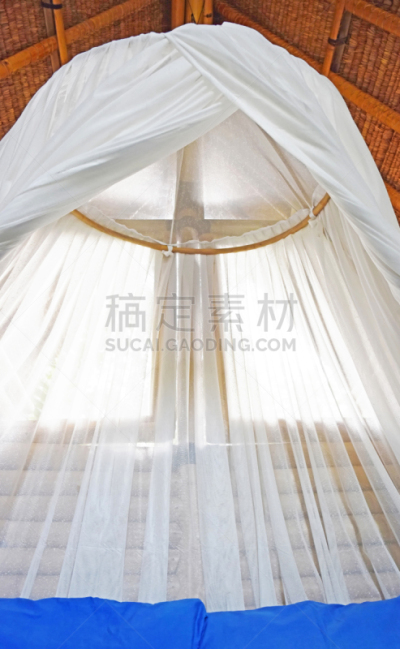 悬挂的,床,蚊帐,在上面,鸡尾酒,垂直画幅,巴厘岛,登革热,夜晚,无人