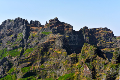 山,马德拉群岛,峰鲁伊峰,天空,美,台阶,风,水平画幅,云,大西洋群岛