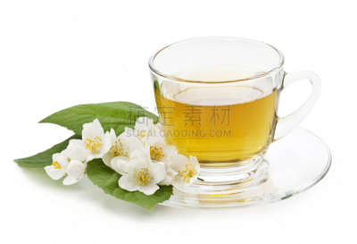 茉莉茶,草本,水平画幅,无人,玻璃,饮料,白色,植物,茉莉