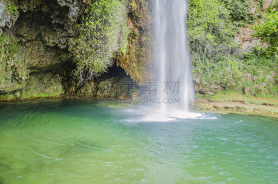 瀑布,格林威治村,洛杉矶县,泉,les salles,自然,水,美,水平画幅,地形