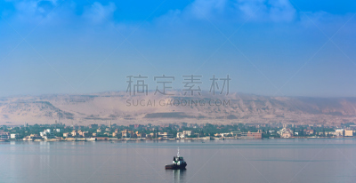 埃及,苏伊士运河,水,天空,水平画幅,沙子,无人,运河,货运,户外