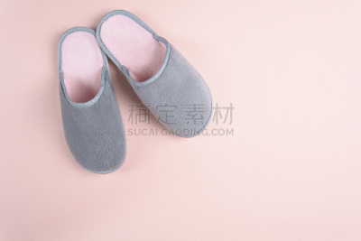拖鞋,灰色,背景,粉色,彩色蜡笔,视角,留白,单色图片,住宅内部,上装