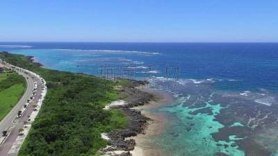 岛,宫崎市,热带气候,图像,海洋,美,太平洋,无人机,无人,海岸线