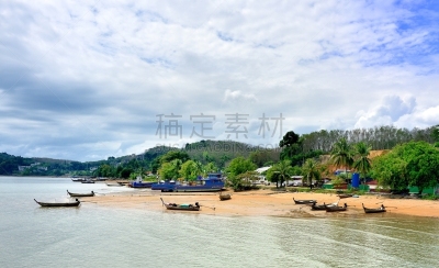 海滩,普吉岛,船,水,水平画幅,沙子,尖的,安达曼海,旅行者,泰国