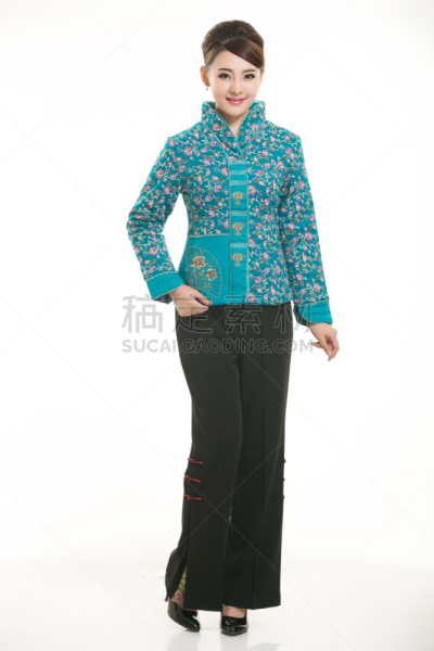 衣服,前面,白色背景,男招待,唐装,垂直画幅,美,美人,职业运动员,制服