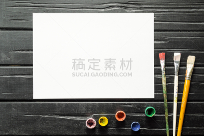 木制,画笔,画布,艺术家,设备用品,背景,黑色,公亩,暗色,边框