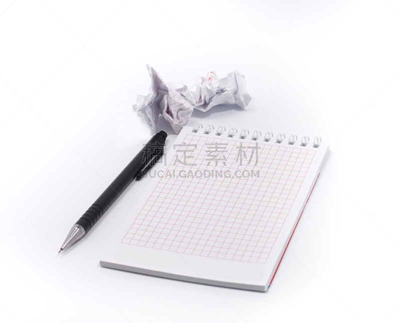 空白的,笔记本,背景分离,分离着色,留白,办公用品,水平画幅,无人,阴影,书页