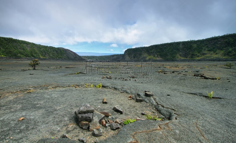 几劳亚活火山,夏威夷大岛,小路,风管,公园,水平画幅,山,无人,火山地形,户外