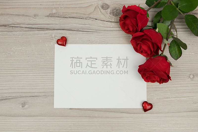情人节,空白的,木制,玫瑰,红色,概念,婚礼,背景,复制,装饰
