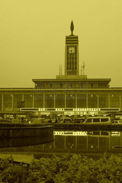 长沙,湖南省,建筑,地形,火车站,垂直画幅,无人,2015年,陆用车,交通