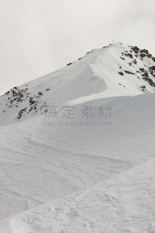 冬天,福尔加里达,垂直画幅,留白,洛矶山脉,山,雪,无人,十字形,滑雪坡