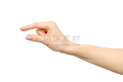 手,比例,做手势,白色,分离着色,留白,四肢,仅成年人,无形的,女人
