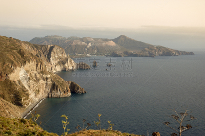 风景,伊奥利亚群岛,火山,西西里,水平画幅,无人,丽巴瑞群岛,户外,岛,海洋