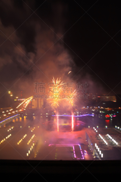 天空,夜晚,焰火