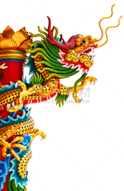 中国,雕像,时尚,龙,刺刀,华丽的,背景分离,美术工艺,泰国,传统节日