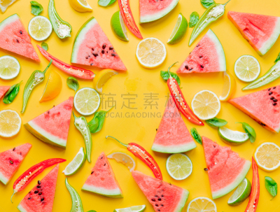 辣椒,西瓜,柠檬,动物的顶撞行为,维生素a,辣椒粉,定时器,意大利辣香肠,水平画幅,椒类食物