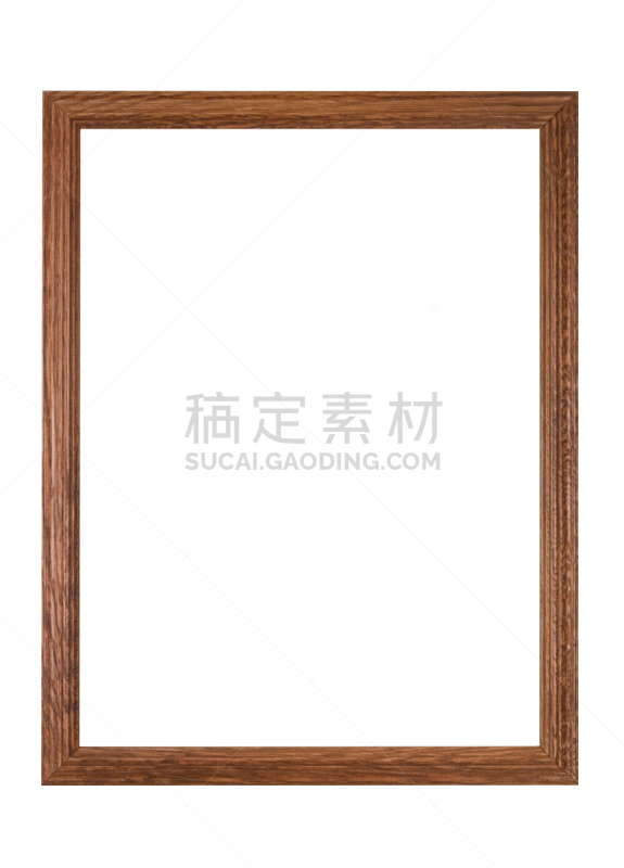 相框,褐色,木制,简单,自制的,白色,分离着色,北方红橡树,直角,边框