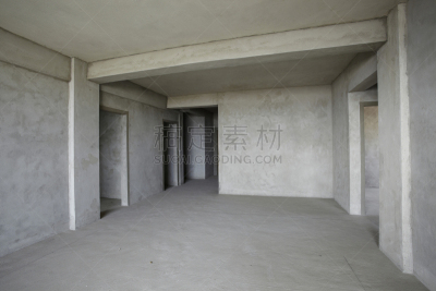 无人,房屋,不完全的,生食,水泥地,混凝土,混泥土块,电话听筒线,建筑业,家居开发