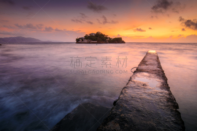 海洋,在上面,水,天空,美,水平画幅,夏天,户外,扎达尔,海滩
