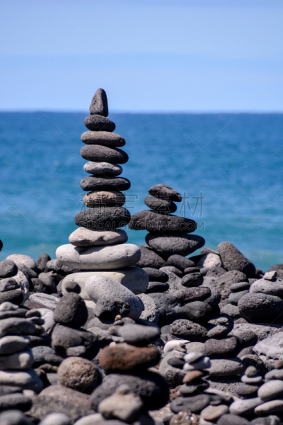 海滩,海洋,石头,垂直画幅,水,天空,美,禅宗,替代疗法,辅导讲座