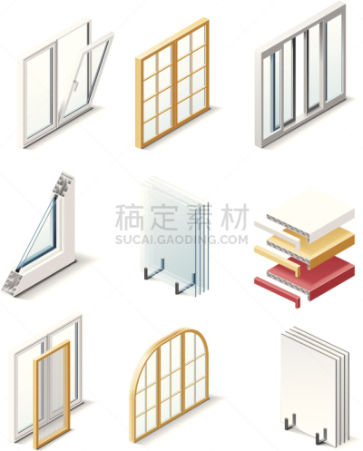 建筑业,窗户,计算机图标,商品,横截面,部分,塑胶,设备用品,住宅内部,绘画插图