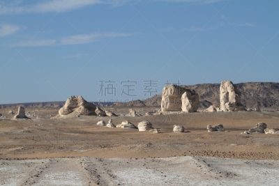 白色沙漠,法拉夫拉,埃及,撒哈拉沙漠,利比亚沙漠,自然,悬崖,水平画幅,地形,岩石
