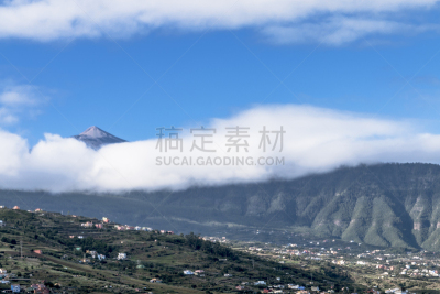 拉奥罗塔瓦,麻省理工学院,洞穴,萨尔瓦多泰德国家公园,特内里费岛,大西洋群岛,天空,水平画幅,云,山