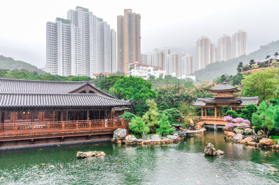 南莲园池,唐朝,盆景,亭台楼阁,九龙,宝塔,睡莲,古典风格,名声,池塘